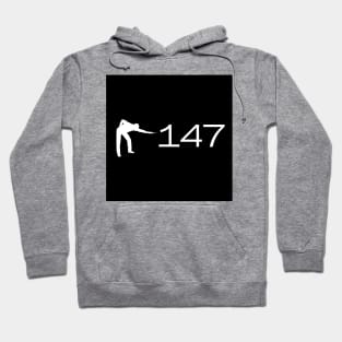 Shadow of snoker player with 147 break Hoodie